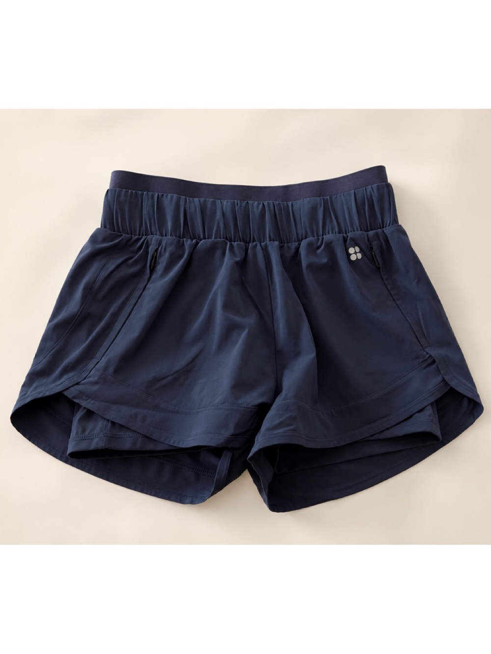 NWOT Sweaty Betty On Your Marks Running Shorts Navy Size Small